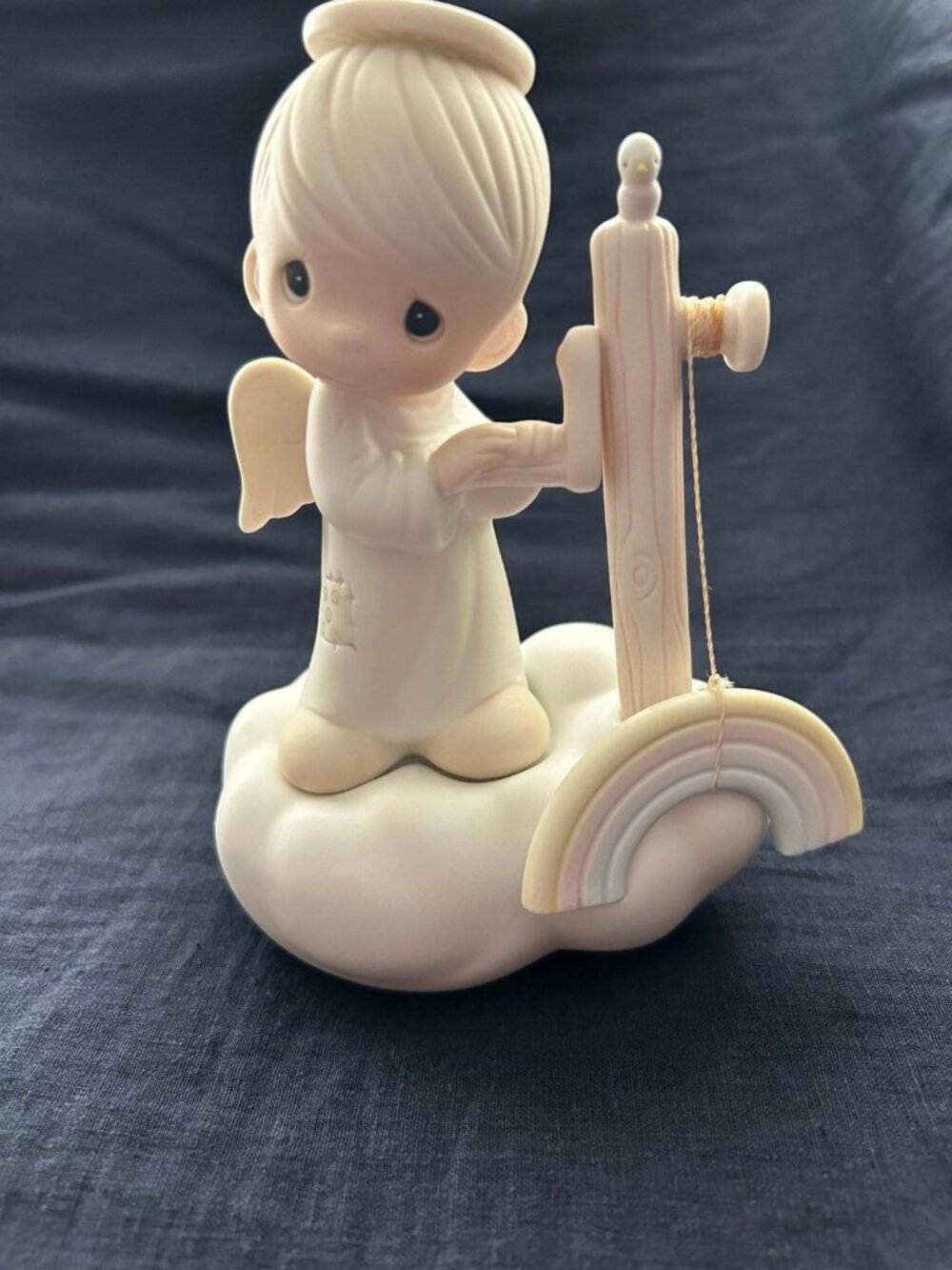 Precious Moments Gods Promises Are Sure Figurine 1982 Jonathan & David Enesco E9
